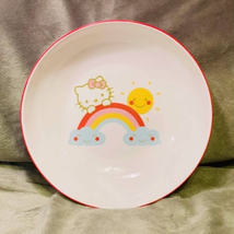 Hello Kitty Rainbow &amp; Sunshine 9 1/4&quot; Round Ceramic Serving Bowl- NEW - £15.87 GBP