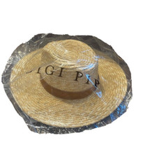 Gigi Pip Isla Straw Fedora Hat New With Tags MSRP $96 One Size Fits Most - £59.35 GBP