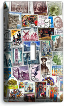 OLD POST STAMPS COLLECTION PHILATELY 1 GANG LIGHT SWITCH WALL PLATES ROO... - $194.25 MXN