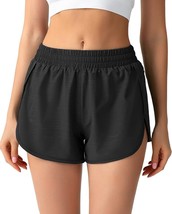 Shorts Women Womens Shorts Workout Running Shorts 2 inch Athletic (Size:XXL) - £14.65 GBP