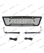 Front Grille Black Grill With LED Lights Fit For FORD E150 E250 E350 200... - £166.13 GBP