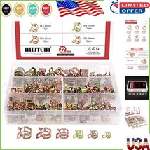 Versatile 72-Piece Spring Clips for Hose, Pipe &amp; Fuel Lines - Easy Storage - $18.59 CAD