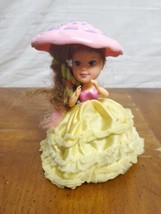 Cupcake Doll Rare Patent Pending Tonka Green Bottom Yellow Dress 6.5&quot; Vntg 1988 - $16.79