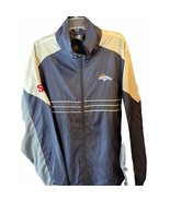 NFL Team Apparel Reebok Men’s L Navy Denver Broncos Full Zip Windbreaker... - $24.75