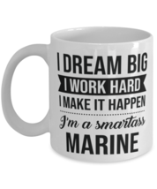 Marine Coffee Mug - 11 oz Funny Tea Cup For Military Officers Superiors Team  - £11.75 GBP