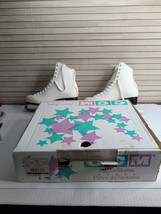 Vntg CCM USA Pastime Leather Steel Arch Figure Ice Skates Womens Size 7 ... - $39.99