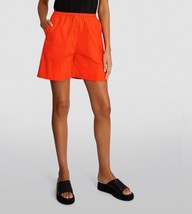 Malene Birger Women&#39;s Orange Siona Shorts Drawstring 100% Organic Cotton 32&quot;  - £33.78 GBP