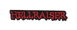 Hellraiser Movie Name Logo Embroidered Patch, NEW UNUSED - $6.89