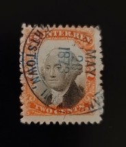 1874 2c U.S.A. Internal Revenue, Orange &amp; Black, George Washington, R151 - £1.17 GBP