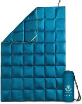 4Monster Down Camping Blanket - Outdoor Travel Quilt Puffy, Beach And Hiking. - £73.17 GBP