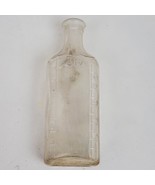 Vintage Clear Apothecary Chemist Medicine Glass Bottle Jar 5.5 In Tall 3... - $15.53 CAD
