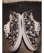 Vans Ultra Cush Womens 9 Camden Deluxe Black White Floral Print Shoes 72... - £36.20 GBP