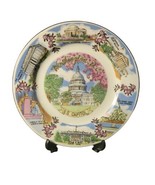 Washington DC Vintage Souvenir Plate US Capitol Cherry Blossom Marine Co... - $19.79