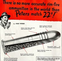 Peters Ammunition 1946 Advertisement Doc Rim Fire Match .22 Caliber DWCC3 - $29.99