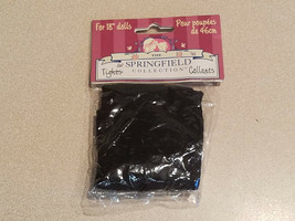 Fibre-Craft Springfield Collection Black Tights Collants for 18&quot; Dolls (NEW) - £3.50 GBP