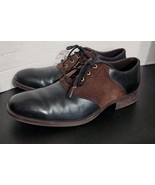Cole Haan Copley Saddle C13134 Men&#39;s 8M Black Leather Brown Sude Oxford ... - $40.70 CAD