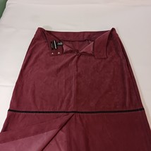 Norton McNaughton Women's Red Back Zip & Slit Pull-On Stretch Skirt Size 18 image 15