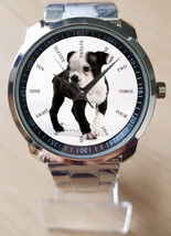 Boston Terrer Puppy Unique Unisex Beautiful Wrist Watch Sporty - £27.94 GBP