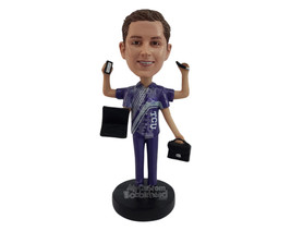 Custom Bobblehead Super multitask guy ready to do all kind of work - Careers &amp; P - £69.98 GBP