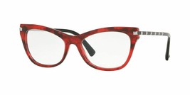 Brand New Valentino Va 3041 5020 Red Tortoise Authentic Eyeglasses Frame 52-17 - $165.96