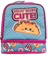 TACO &#39;BOUT CUTE! ~ Meowgical Insulated Lunch Bag ~ 2 Compartments ~ Zip ... - €25,68 EUR