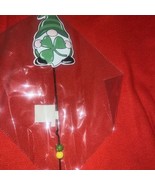 HL Saint Patricks Decor - Gnome With Shamrock And Bead Pick - $10.77
