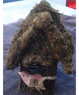 Gently Used Hand Crafted Moss and Wood Decorative Display House - VGC - ... - $27.15 CAD