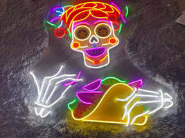Taco Calavera | LED Neon Sign - £213.34 GBP+