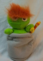 TYCO Sesame Street OSCAR THE GROUCH 7&quot; Bean Bag STUFFED ANIMAL Toy 1997 - £11.82 GBP