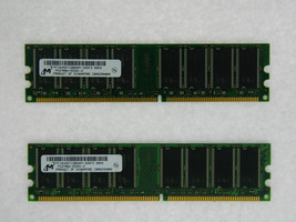 MT16VDDT12864AY-335F2 2GB 2X1GB PC2700 DDR333 non-Ecc Bas Densité DDR1 184-pin - £56.39 GBP