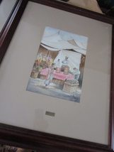 Mauricio TURU Watercolor ON Cotton Paper PROFESIONALLY Framed -Street Ma... - $588.97