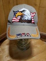  EAGLE 3D Embroidered Baseball USA American Flag Stars Stripes Baseball ... - £31.10 GBP