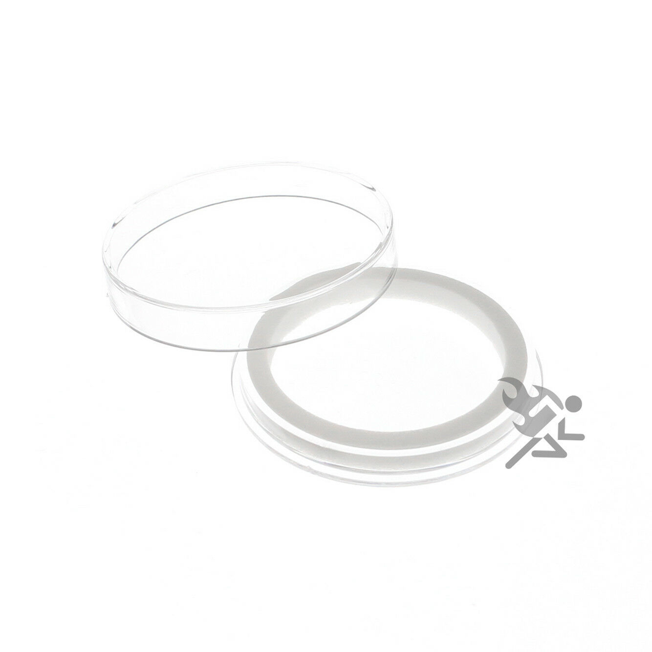 Elemetal Series Coin Capsules Air-Tite Holder High Relief 40mm White Ring 5 Pack - $10.95