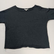 American Eagle Outfitters Women's Gray Floral Sleeve Cropped Sweatshirt Sz Small image 12