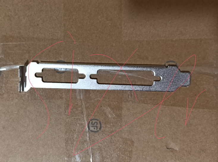 Bracket Parallel LPT Printer DB25 Serial RS232 COM DB9 VGA Rear PCI beze... - $2.75