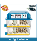 Egg Incubators for Hatching 120 Eggs with Automatic Egg Turning Humidity... - $222.73