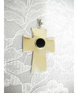 CROSS  BLACK ONYX ROUND GEM STERLING SILVER PENDANT ADJUSTABLE CORD NECK... - €20,60 EUR CROSS  BLACK ONYX ROUND GEM STERLING SILVER PENDANT ADJUSTABLE CORD NECK... - €20,60 EUR