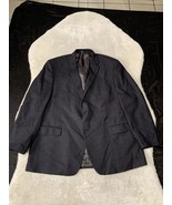Lauren Ralph Lauren Mens Black Blue Sports Wool Blazer Size 46R Jacket 2... - £41.35 GBP