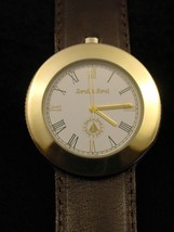 Wrist Watch Bord a&#39; Bord French Uni-Sex Solid Bronze, Genuine Leather B3 - $129.95