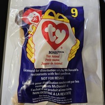 1998 McDonalds TY Teenie Beanie Babies Bones 9 New in Package - $9.90