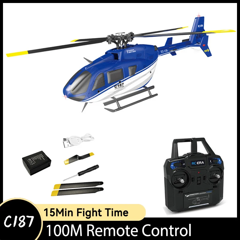 Hot C187 RC Helicopter 2.4Ghz 4CH 6-Axis Gyro Altitude Hold Remote Contr - £102.97 GBP+