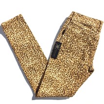 Kardashian Kollection Leopard Print Skinny Jeans women size 6 low rise stretch - $28.49