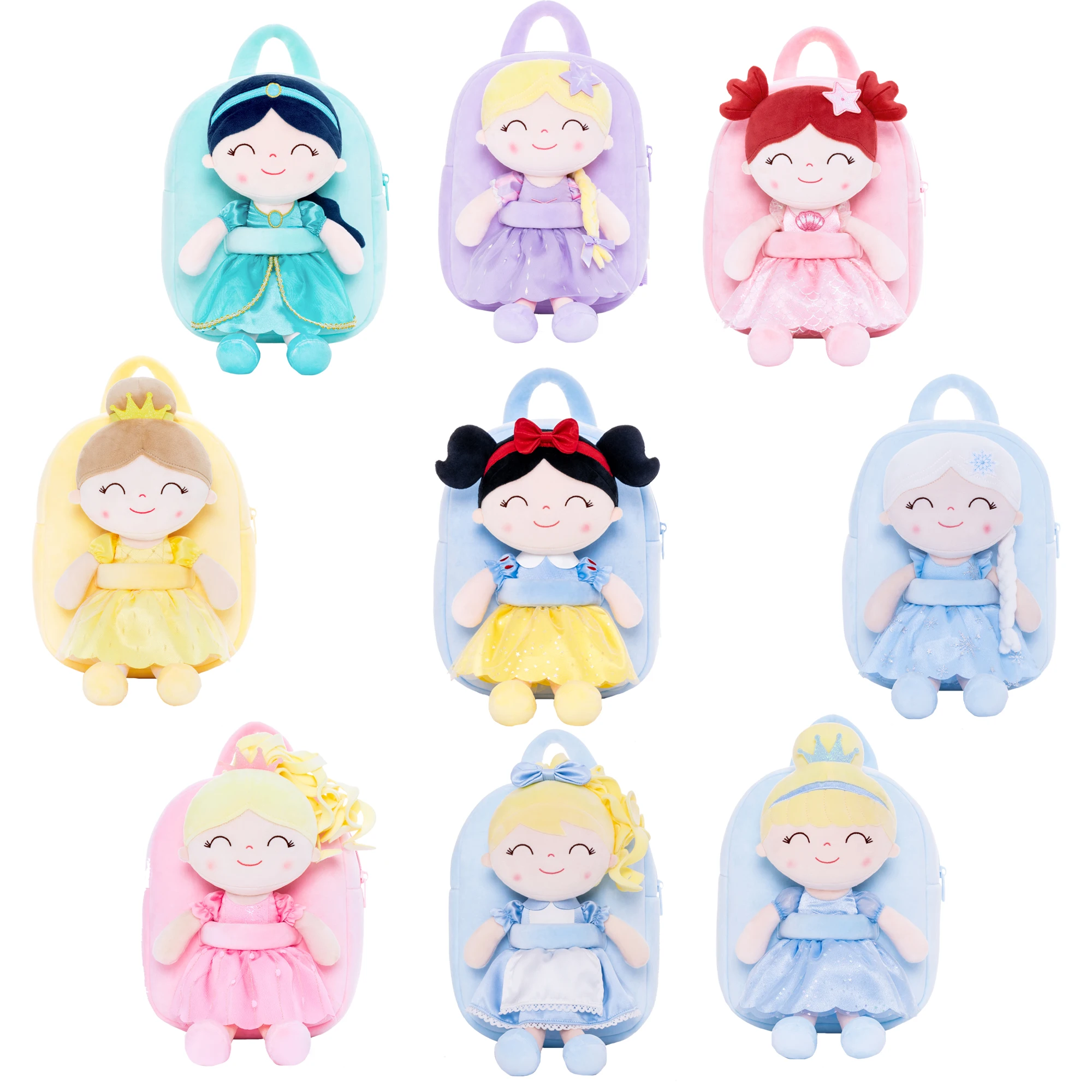 Gloveleya Plush Toys Soft  Rag Doll Toy Girl Backpack For Kids Manor Princess - £46.27 GBP