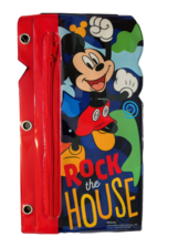 Peachtree Playthings Notebook Pencil Pouch - New - Mickey Mouse Rock the House - £7.16 GBP
