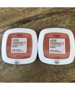(2) LOT L&#39;OREAL Age Perfect RADIANT SATIN BLUSH Compact 420 Marigold  UB19 - $14.95