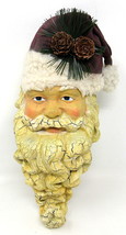 Christmas Stocking Holder Santa Head Hanger Holiday Heavy 6&quot; US Seller - £19.78 GBP