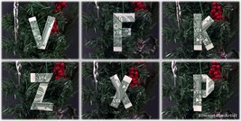 Unique Christmas Tree Ornaments Made with REAL MONEY Cash Letters Dollar... - $118.51 MXN+