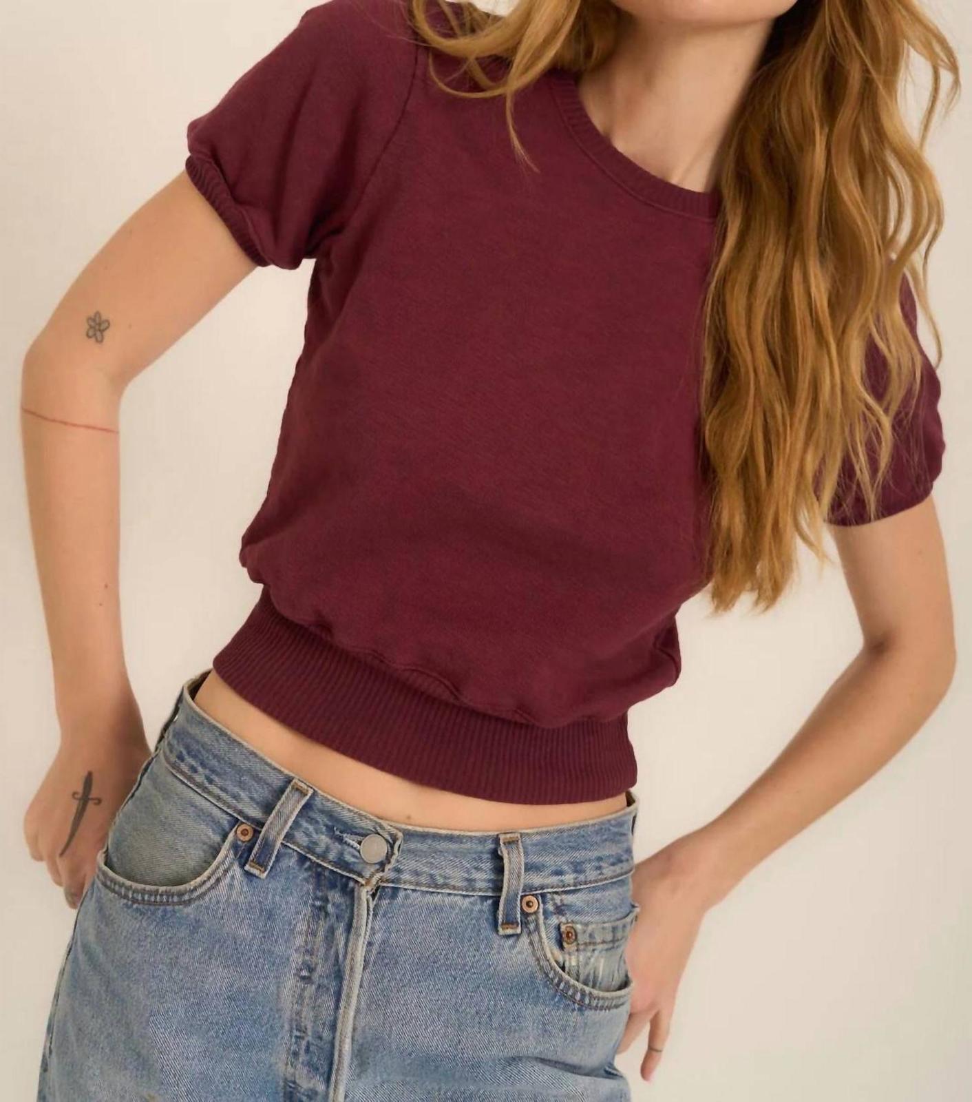 Project Social T Stay Awhile Short Sleeve Sweatshirt Size XS - $60.39