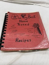 Vintage Church Cookbook Spiral Recipes 1975 First Lutheran Mandan ND Lefse - £29.90 GBP