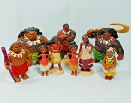 Disney Moana Action Figure Lot of 9 JAKKS Pacific Hasbro Chief Tui Maui Sina etc - £7.80 GBP